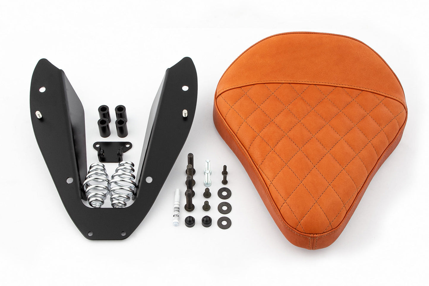 Swing saddle RockBob for Rear fender RockBob - brown - Genuine leather