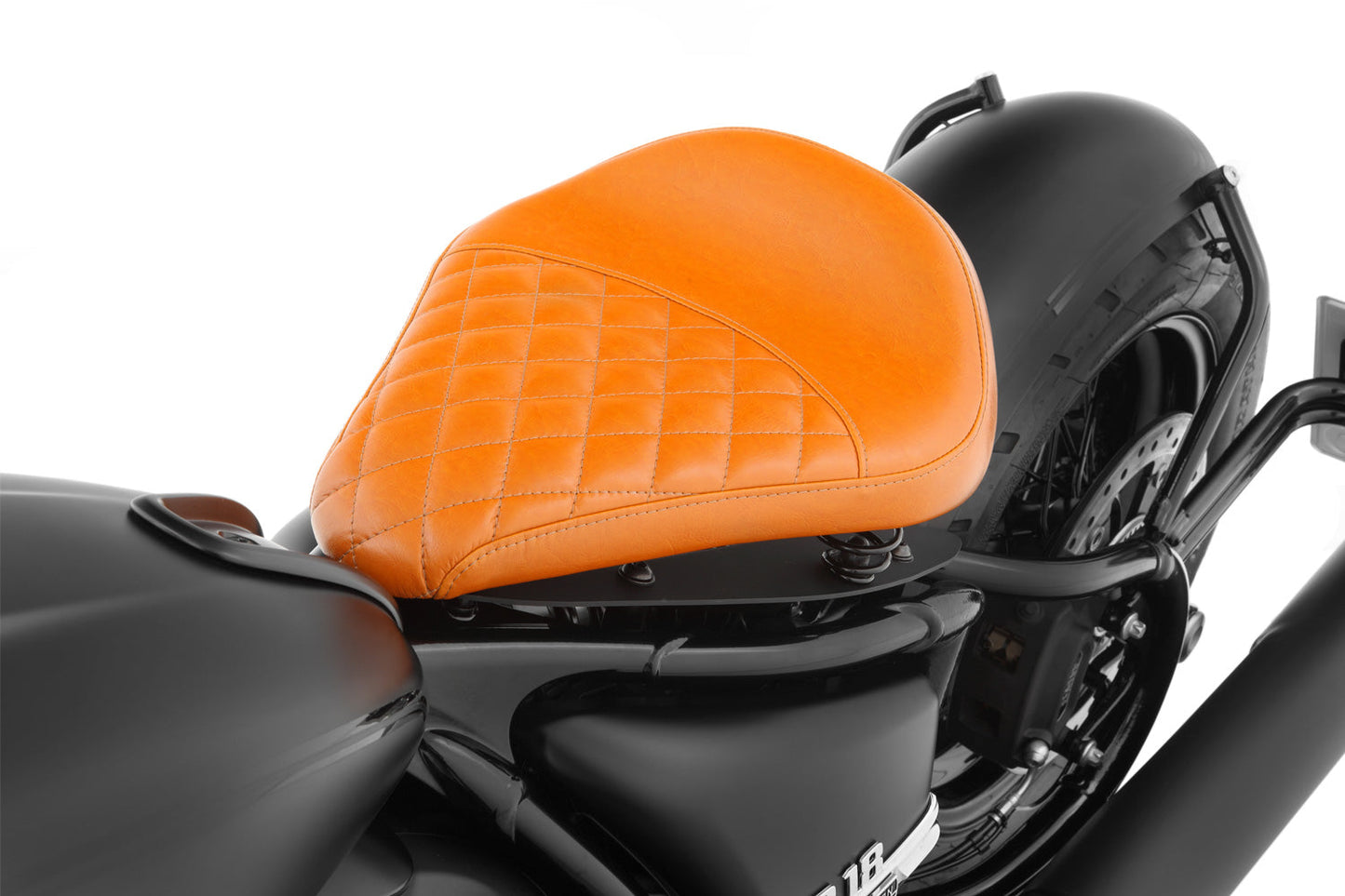 Swing saddle RockBob for Rear fender RockBob - brown - Genuine leather