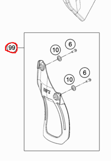 KTM SPLASH PROTECTOR KIT Exc/Sx 79006010010