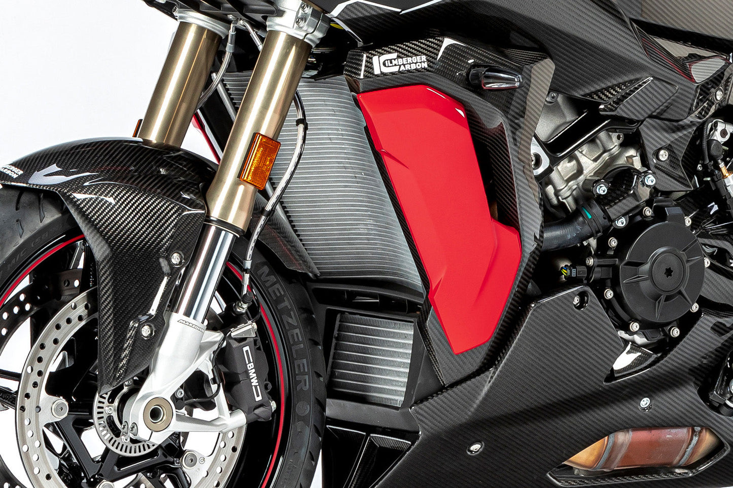 Ilmberger Radiator cover (Model with painted side panel) - left - carbon