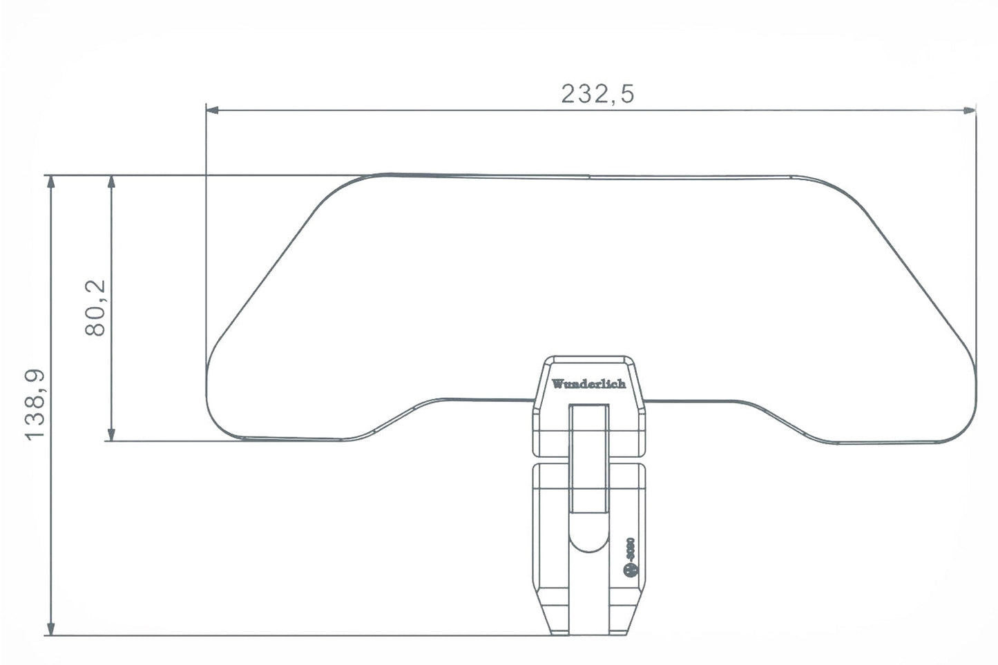 Wunderlich VARIO-ERGO+ windshield extension - clear
