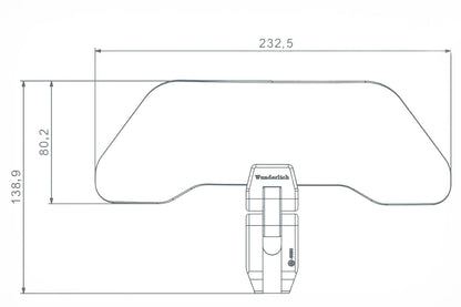 Wunderlich VARIO-ERGO+ windshield extension - clear