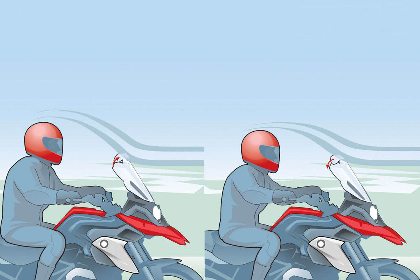 Wunderlich VARIO-ERGO+ windshield extension - clear