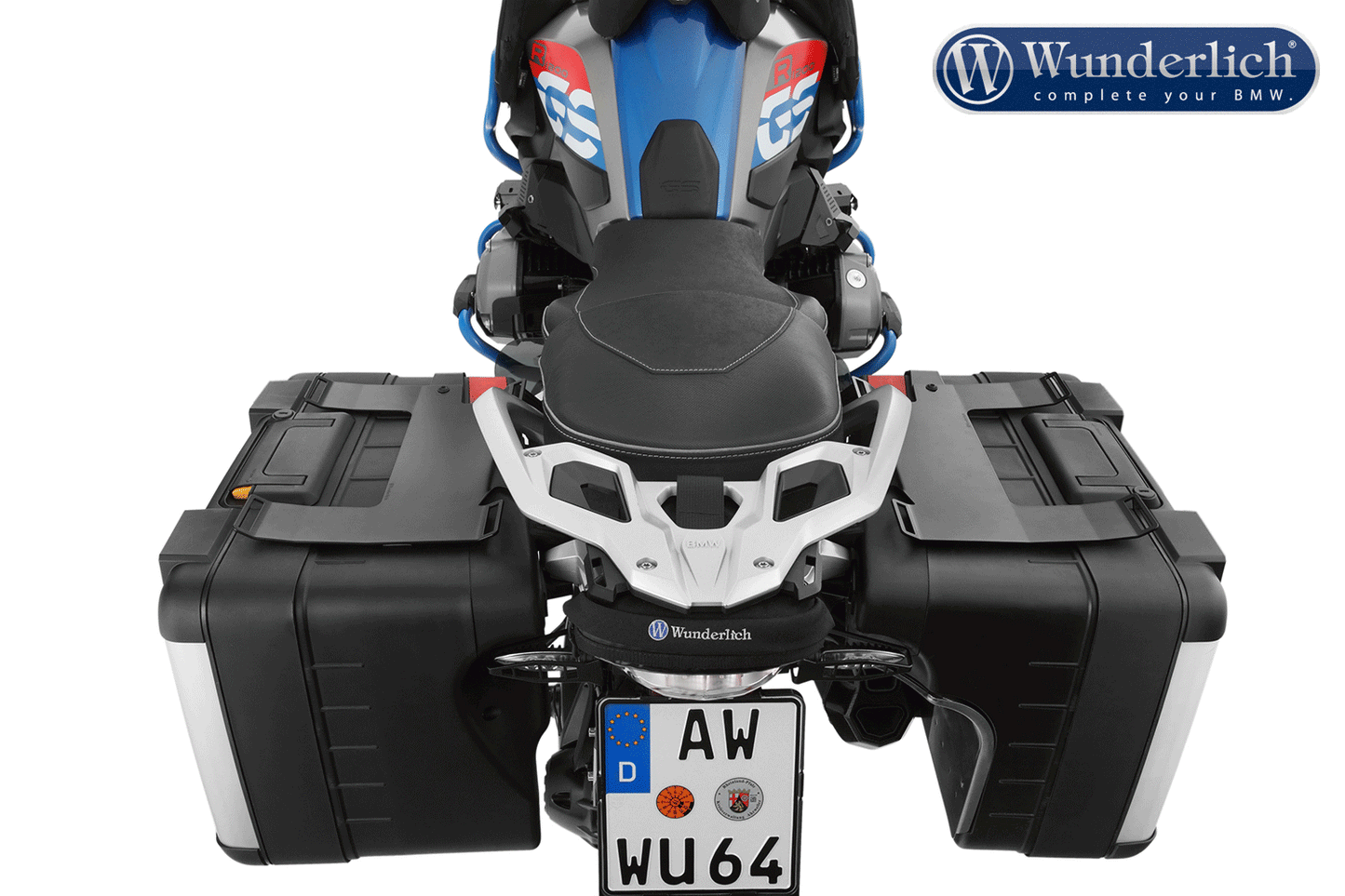 Wunderlich Luggage rails for original Vario case R 1200/1250 GS LC - Set - black