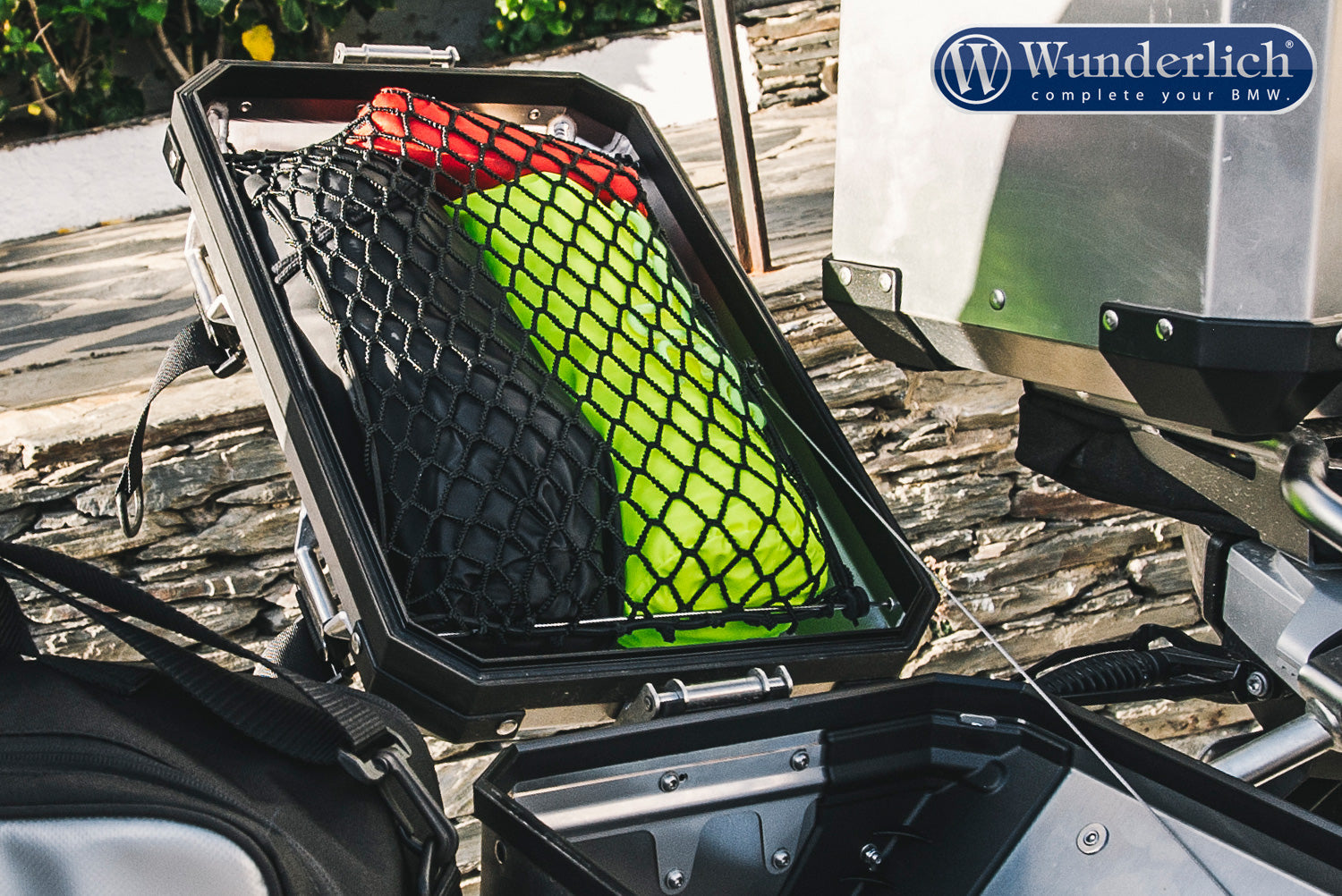 Wunderlich luggage net for aluminium case - Piece - black