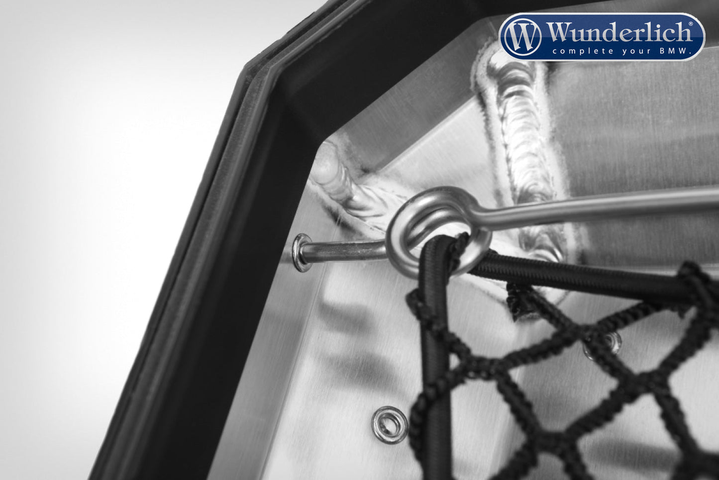 Wunderlich luggage net for aluminium Topcase - Piece - black
