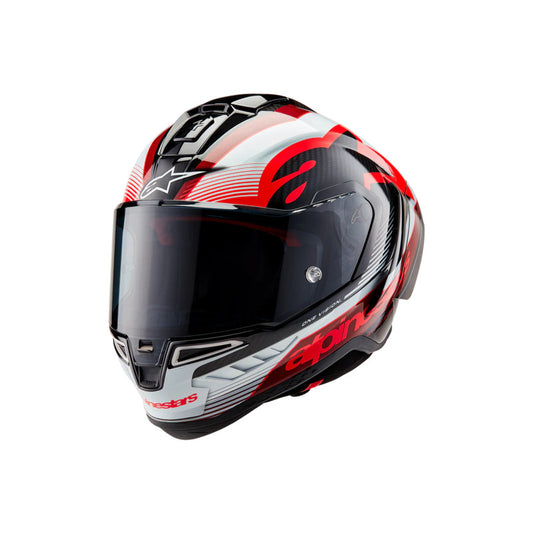Alpinestars Supertech R10 Helmet (Carbon Red White)