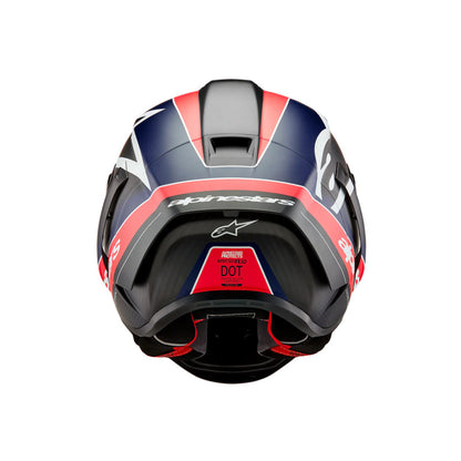 Alpinestars Supertech R10 Helmet (Carbon Red & Blue)