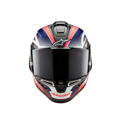 Alpinestars Supertech R10 Helmet (Carbon Red & Blue)