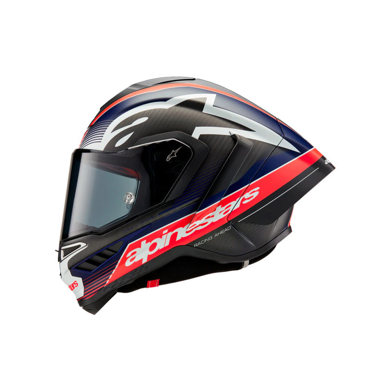 Alpinestars Supertech R10 Helmet (Carbon Red & Blue)