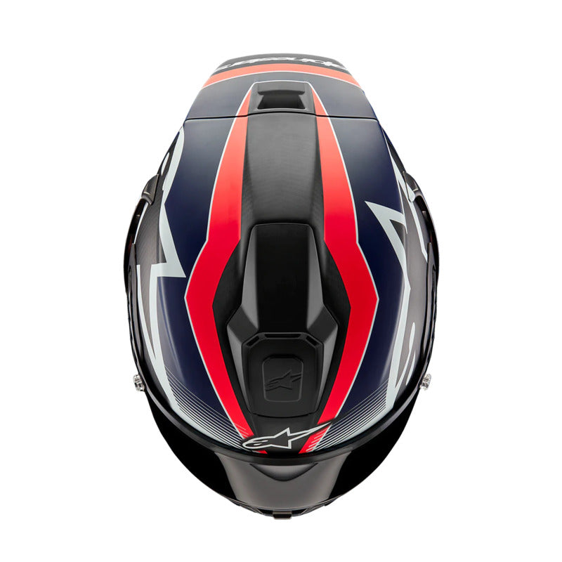 Alpinestars Supertech R10 Helmet (Carbon Red & Blue)