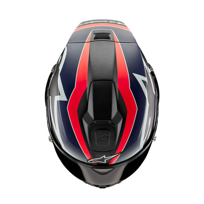 Alpinestars Supertech R10 Helmet (Carbon Red & Blue)