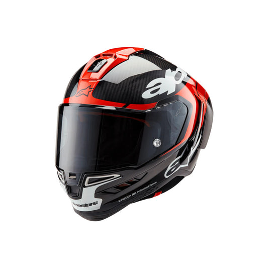 Alpinestars Supertech R10 Helmet (Carbon Red & White)
