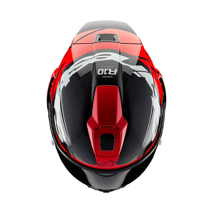 Alpinestars Supertech R10 Helmet (Carbon Red & White)