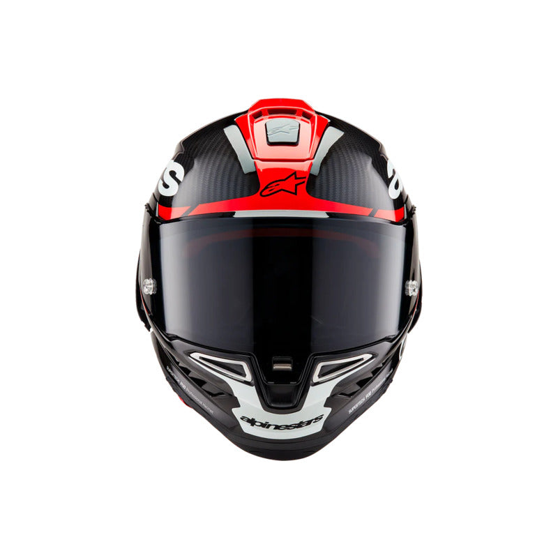 Alpinestars Supertech R10 Helmet (Carbon Red & White)