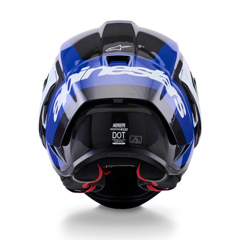 Alpinestars Supertech Arius  R10 Helmet (Blue White)