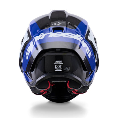 Alpinestars Supertech Arius  R10 Helmet (Blue White)