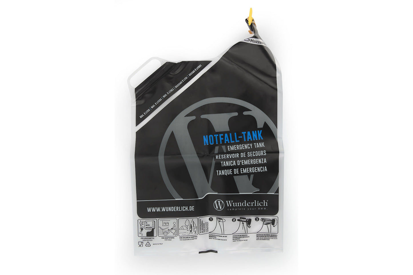 Wunderlich JOLLYTANK emergency tank/cannister - clear