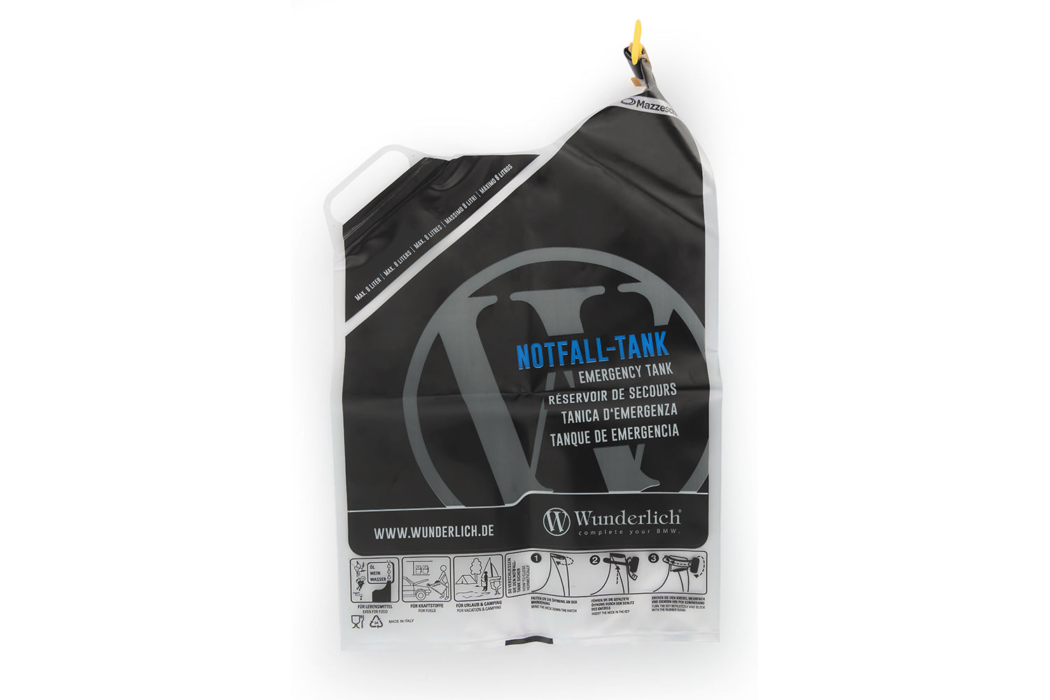 Wunderlich JOLLYTANK emergency tank/cannister - clear