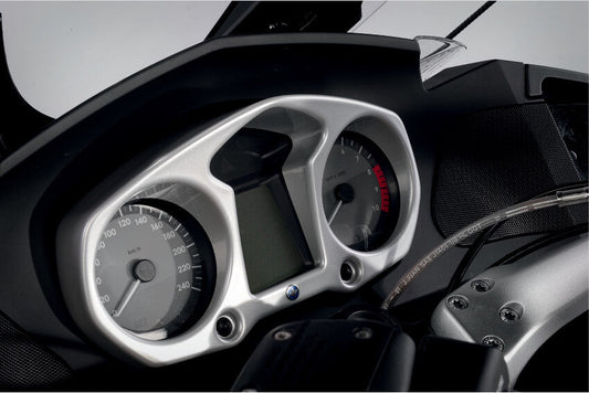 Instrument Surround with Visor - silver