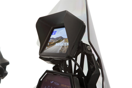 Glare Shield for BMW Navigator ConnectedRide - black