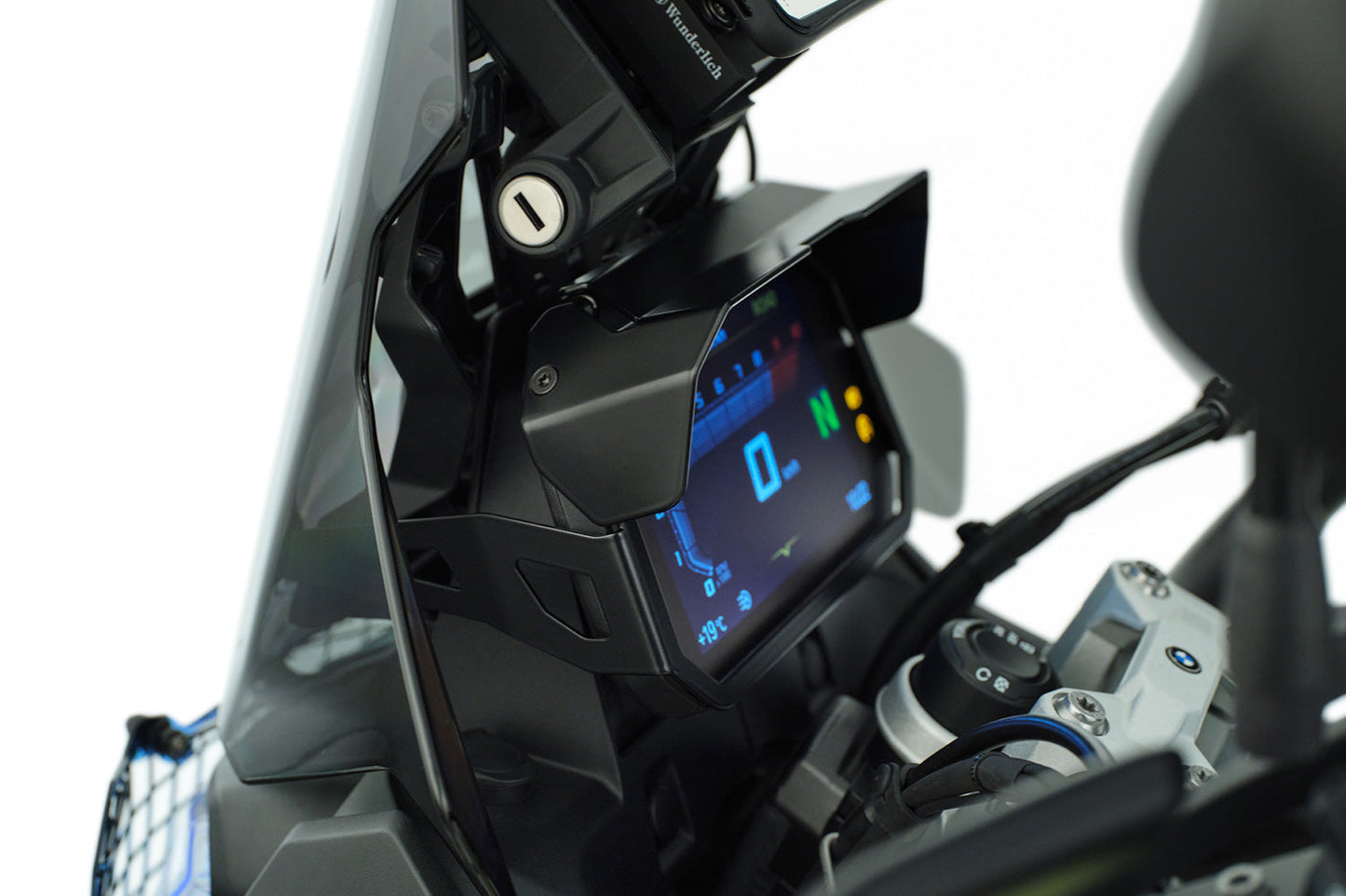 sun visor for TFT anti-theft protection - black