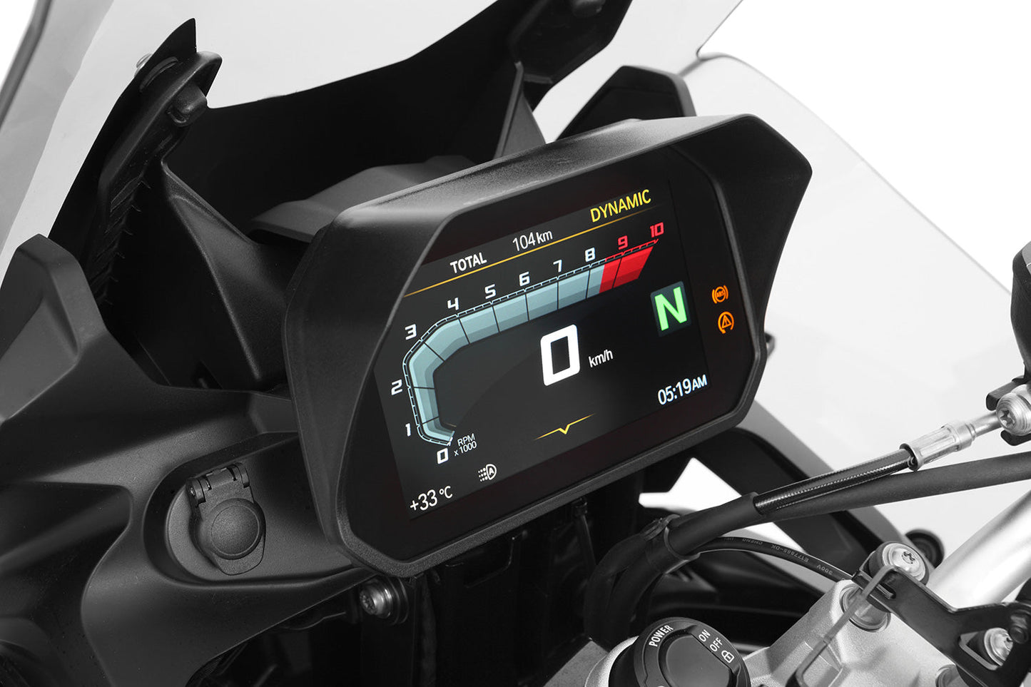 Glare shield for Cockpit TFT 6.5 inch – Connectivity Display [Black]