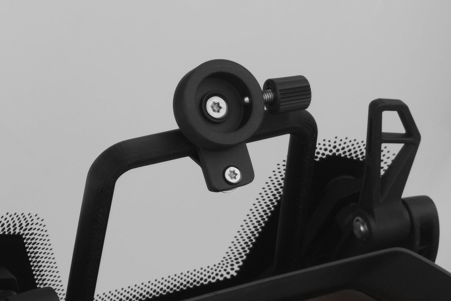 MULTICLAMP circular pipe adapter for circular pipes - black