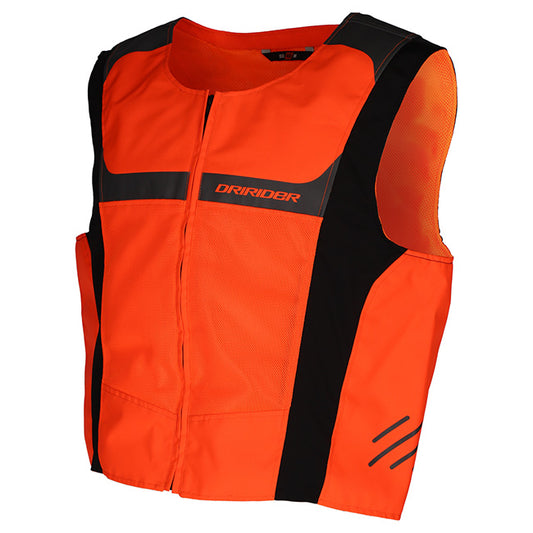 Dririder Neon Hi-Vis Mesh Vest - Hi-Vis/Orange