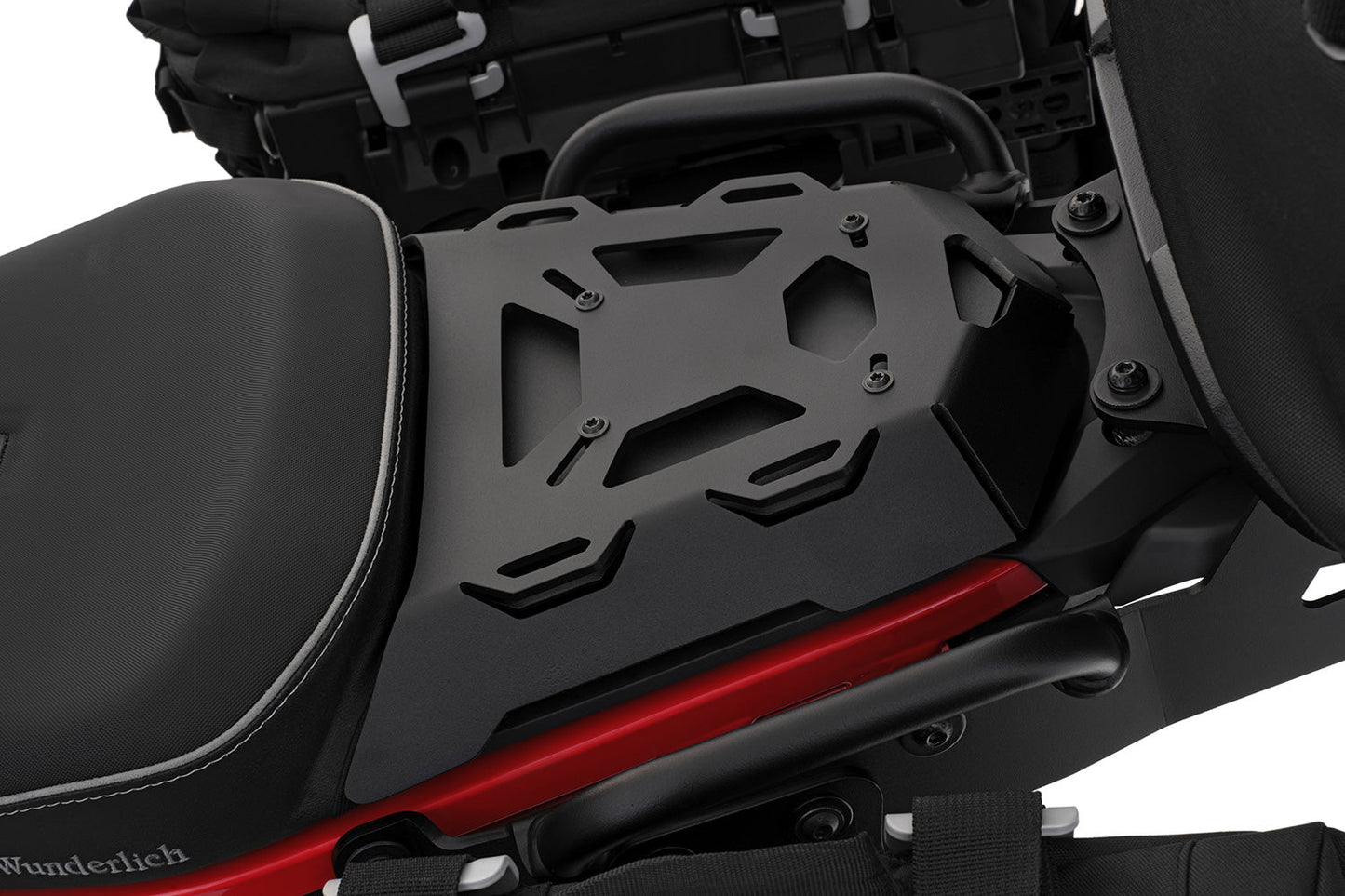 Pillion Luggage Rack for F 900 GS rider seat - black