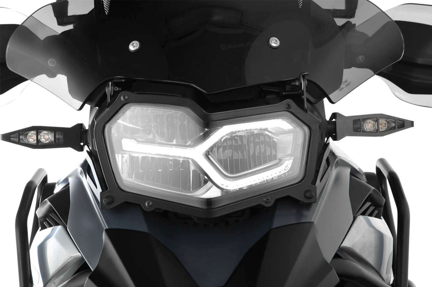 Headlight protector foldable WITH OUT screen reinforcement bracket