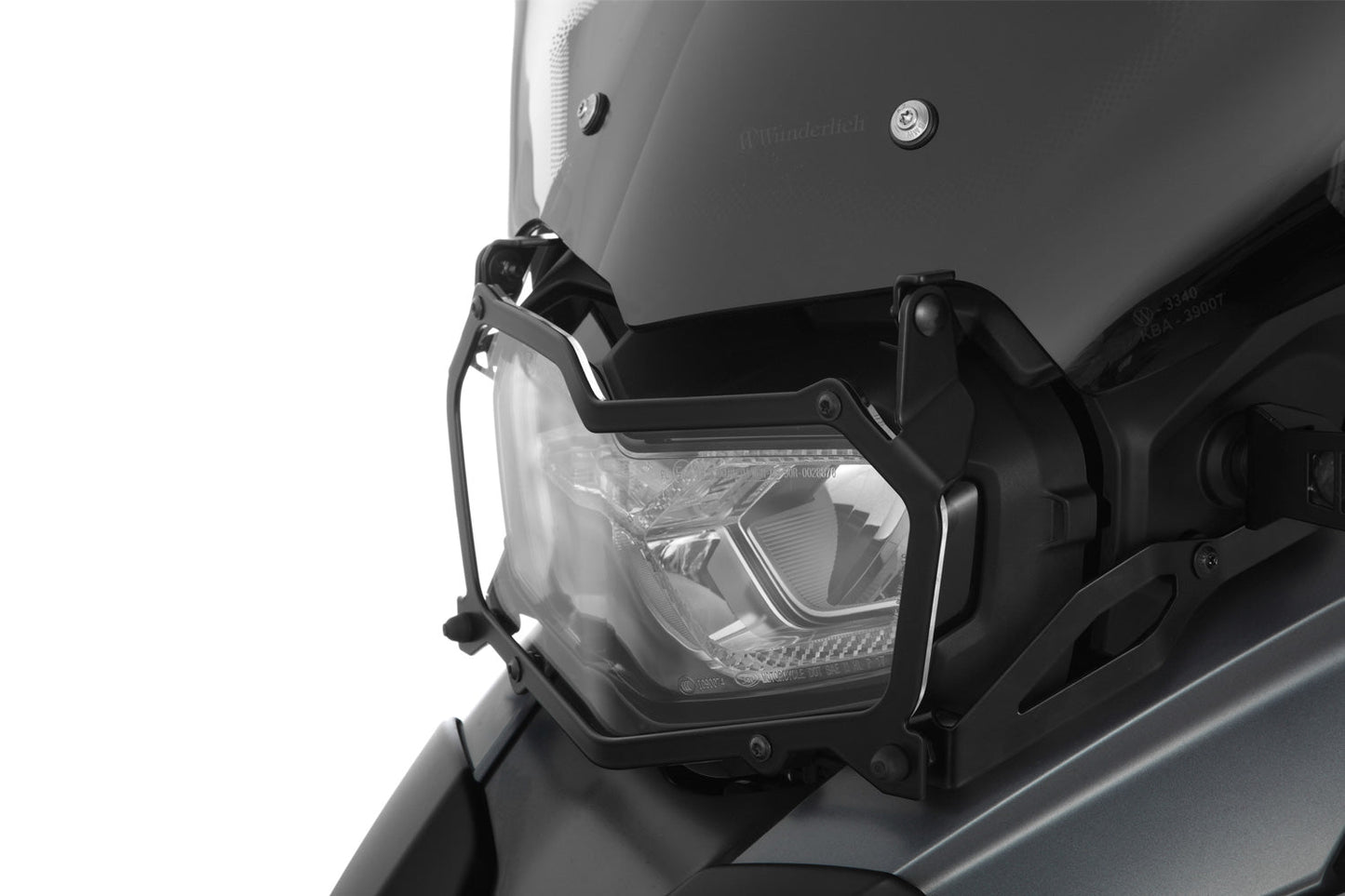 Headlight protector foldable WITH OUT screen reinforcement bracket