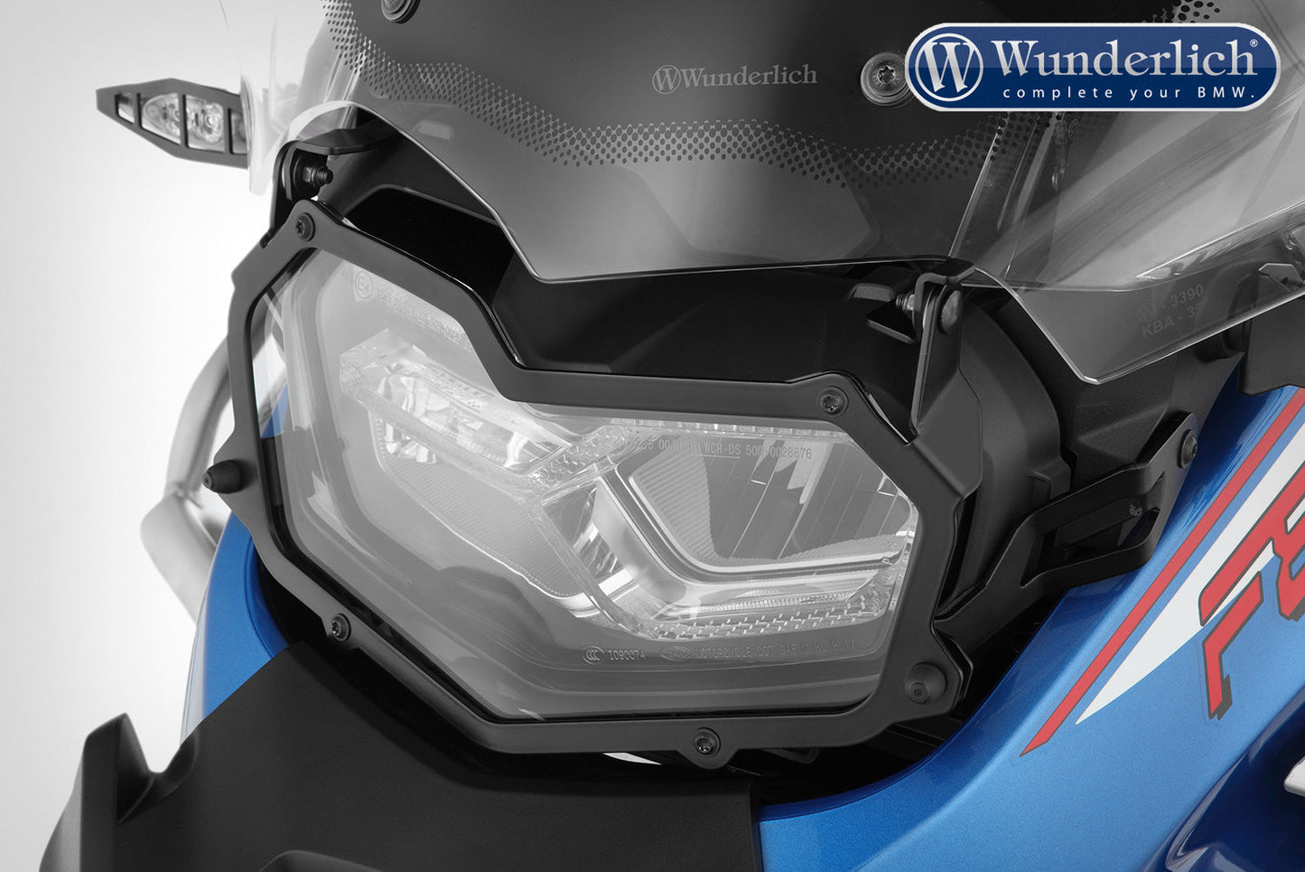 headlight protection grille, foldable, »CLEAR« for F850 GS - black