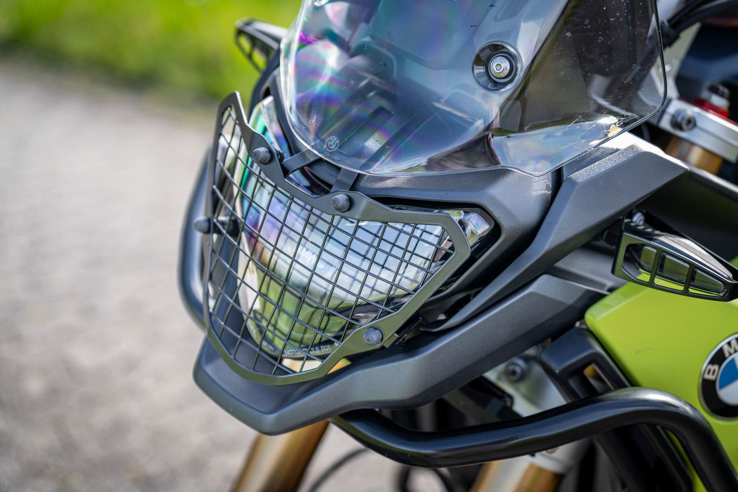 Headlight protection removable CLEAR F 900 GS - black