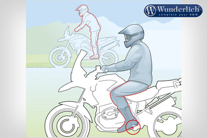 Lower footrests »ERGO-COMFORT« - black