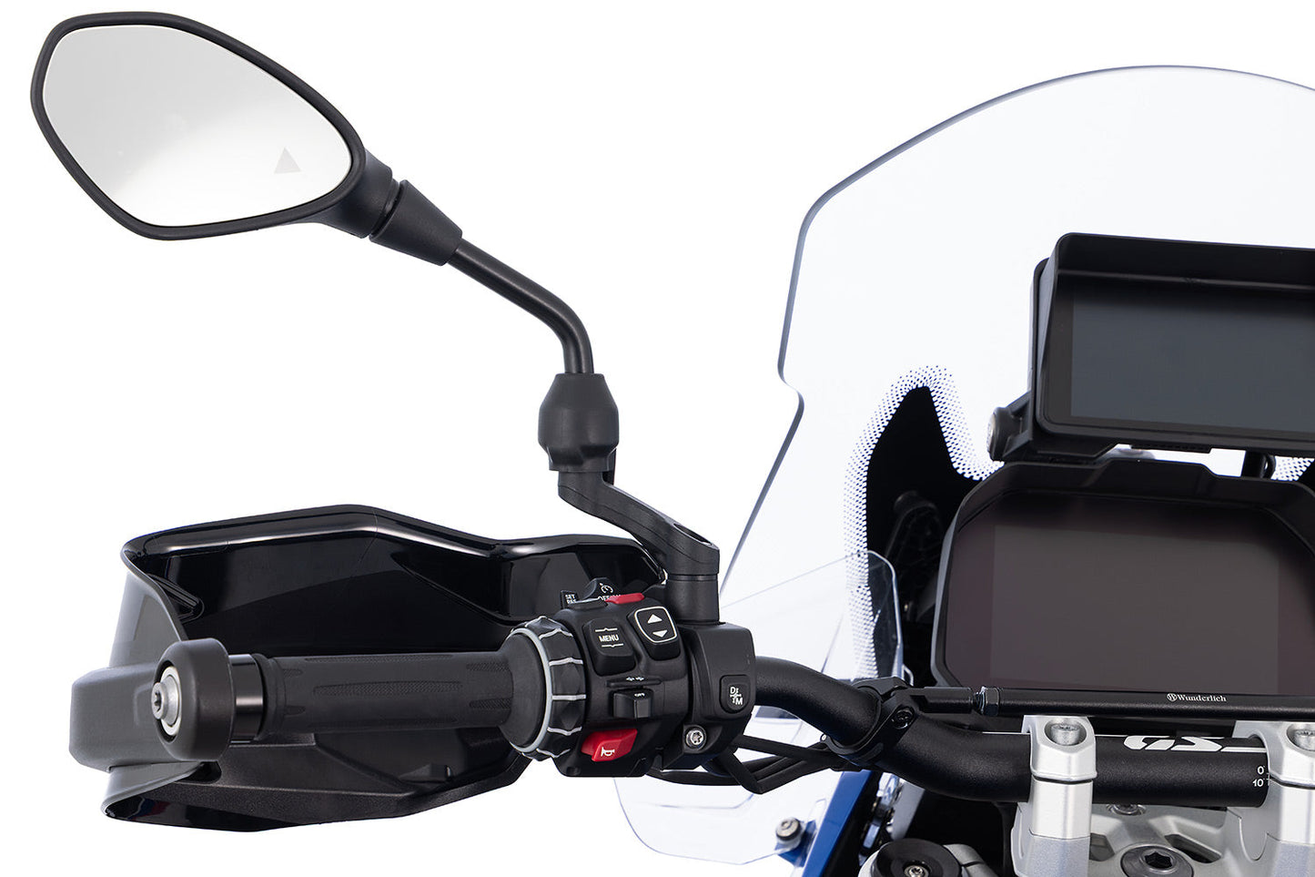 Mirror Adapter up + wide - Set - black