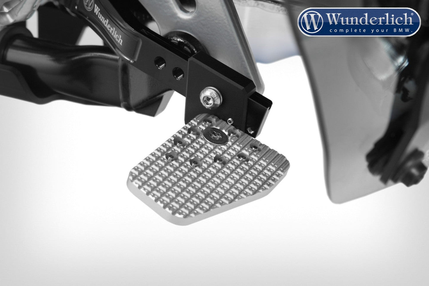 Wunderlich foot brake lever width extension - silver