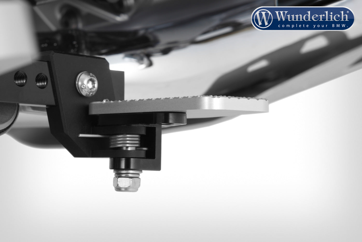 Wunderlich foot brake lever width extension - silver