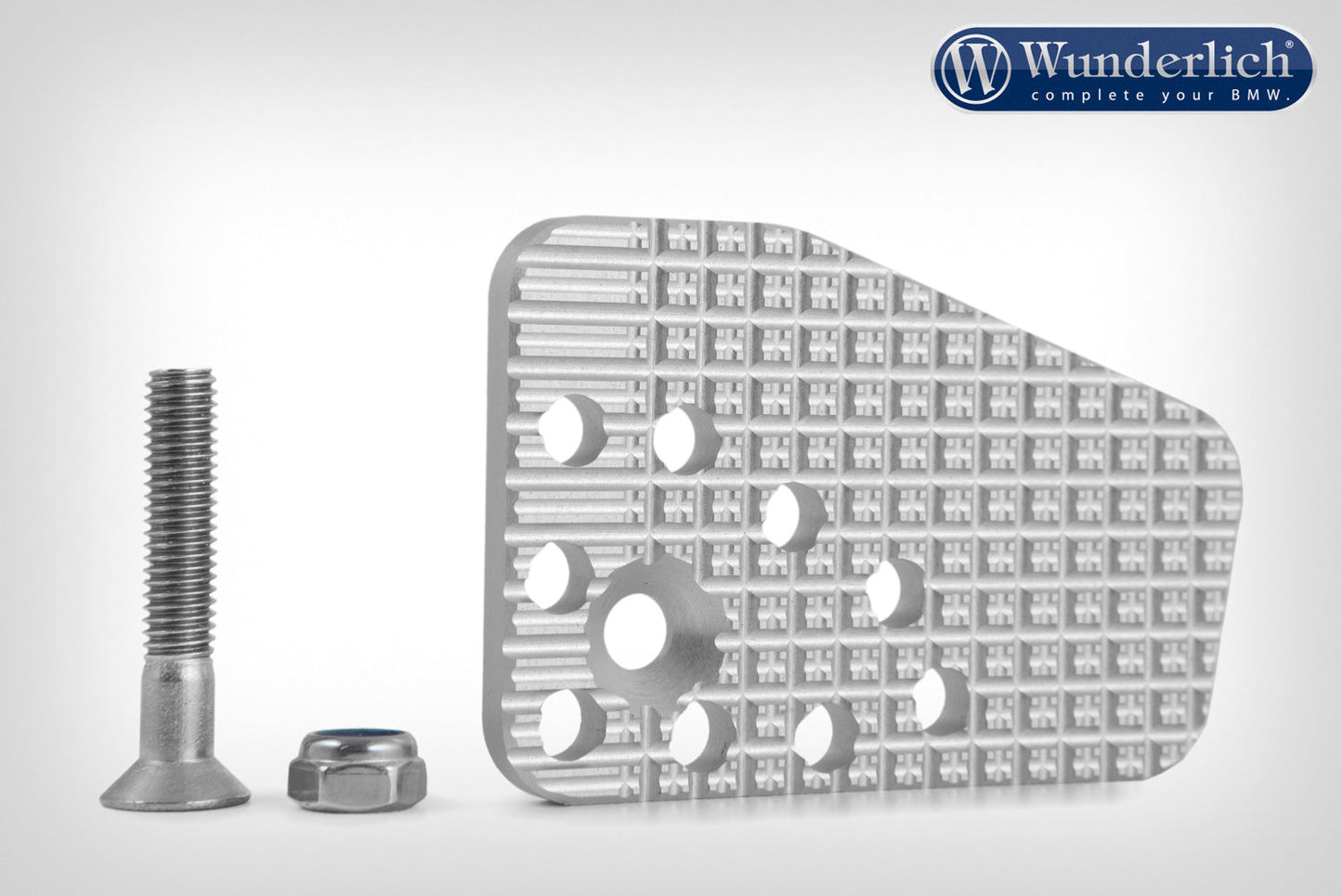 Wunderlich foot brake lever width extension - silver