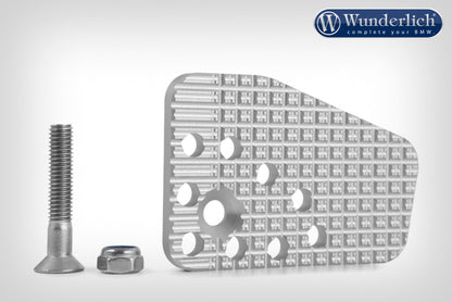 Wunderlich foot brake lever width extension - silver