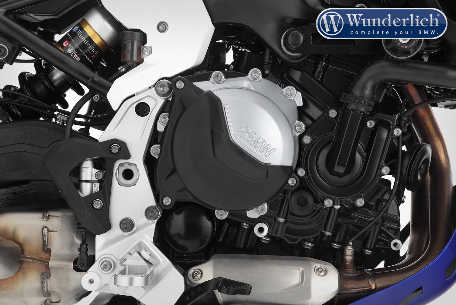 Wunderlich protective cover set for clutch and alternator cover - black F750 GS/ F850 GS