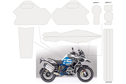 Complete paint protection set PremiumShield R 1250 GS Adventure - clear