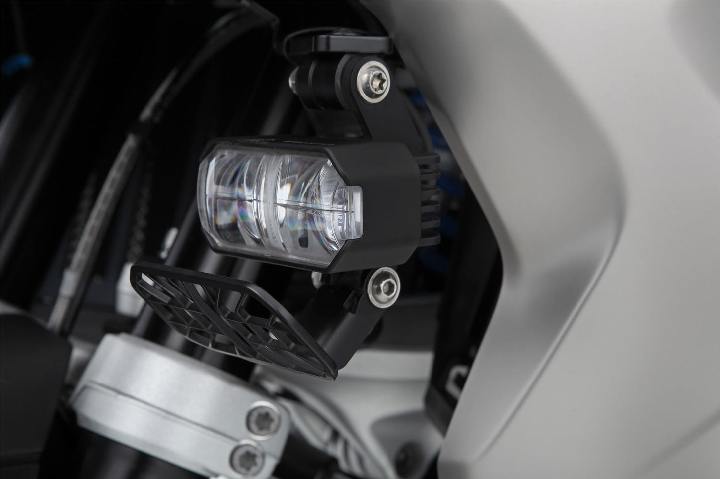 LED Auxillary headlight »MICROFLOOTER 3.0« - for protection bar mounting - black