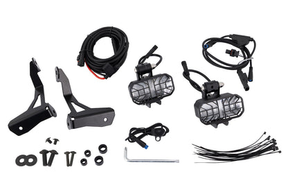 Wunderlich LED Auxiliary Lights MICROFLOOTER 3.0 R 12 - for vehicle mounting - black