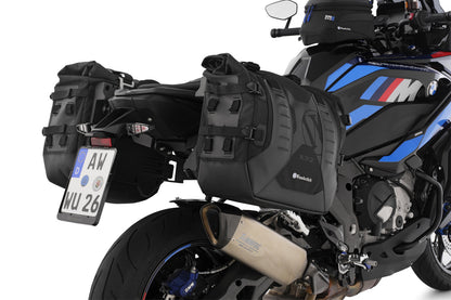 Luggage system: X-BAG side bags with X-Rack light - Set - black