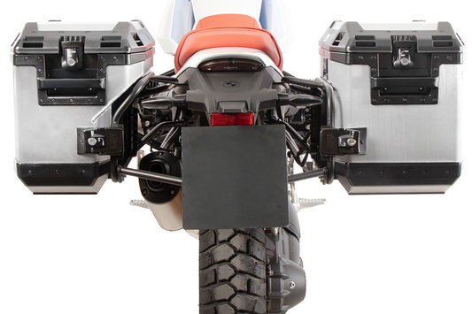 Pannier Rack Set incl. Xplorer Cases Hepco&Becker R 12 G/S - silver