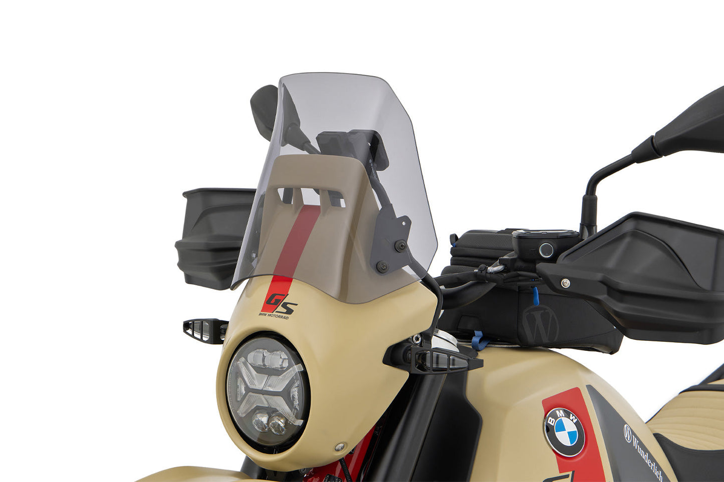 Windshield for R 12 G/S headlamp fairing - smoked grey