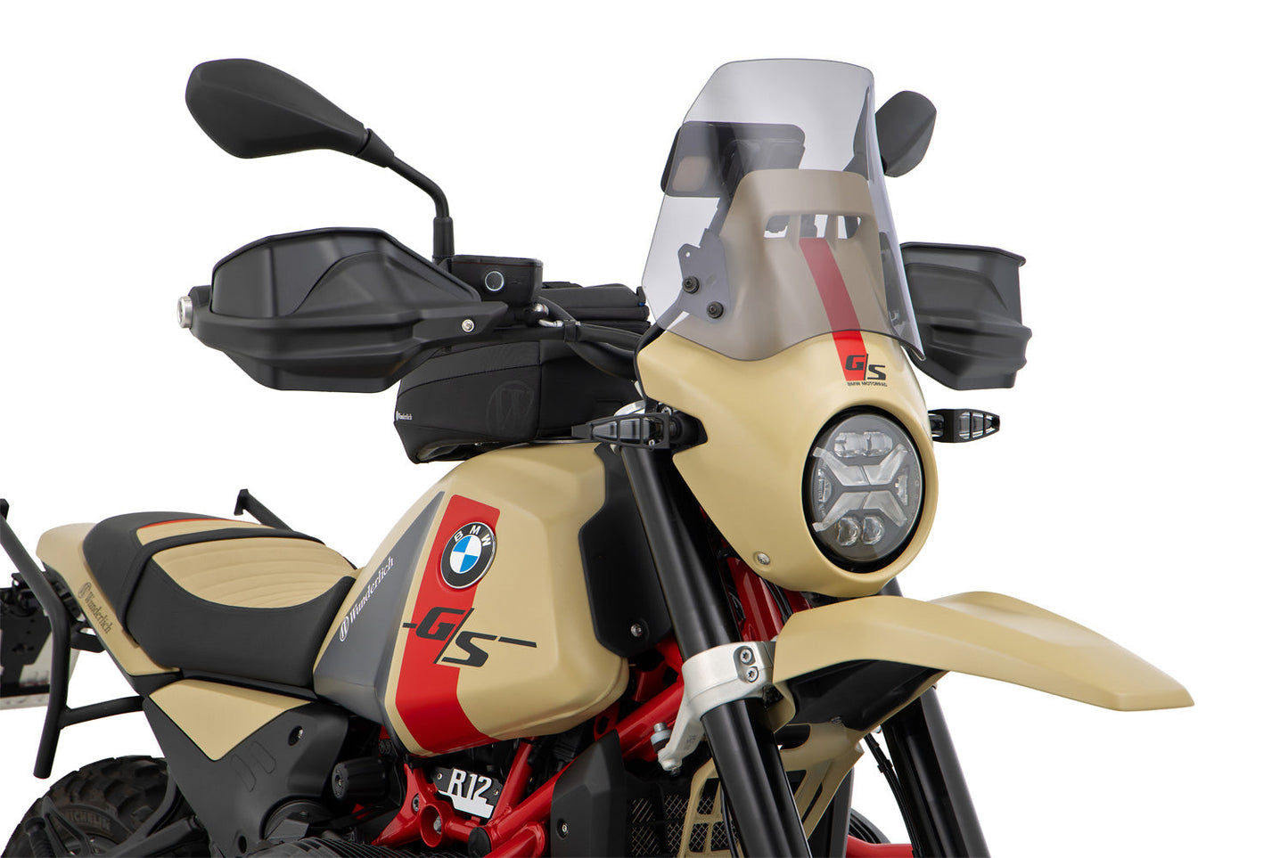 Windshield for R 12 G/S headlamp fairing - smoked grey