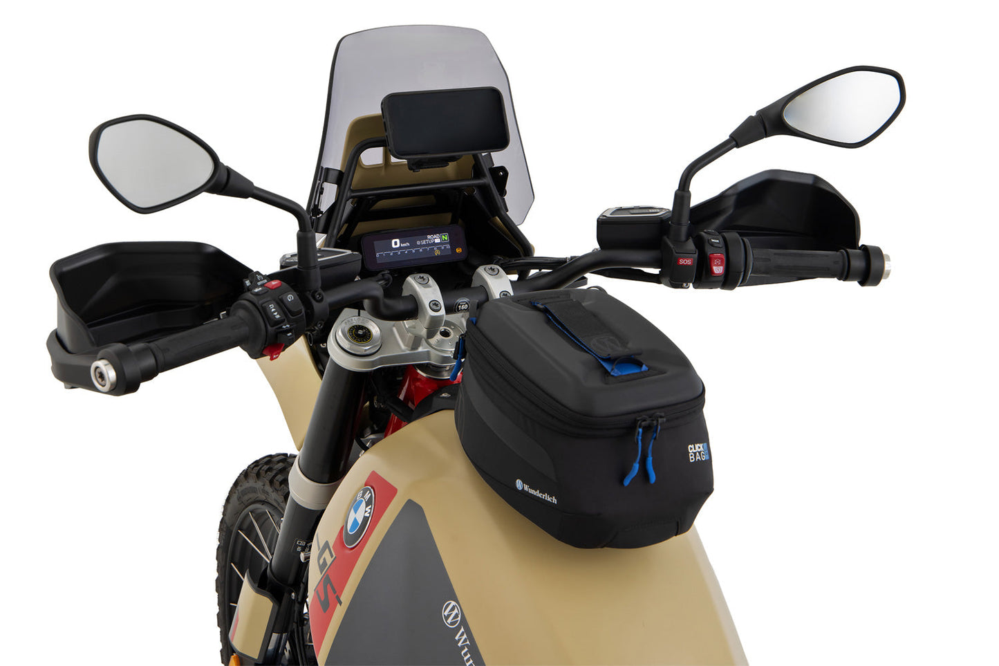 Windshield for R 12 G/S headlamp fairing - smoked grey