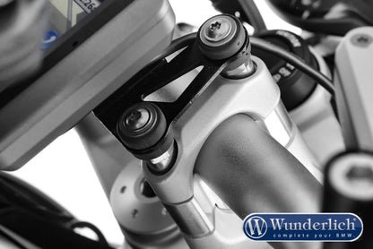 Special screws for handlebar riser with navigation